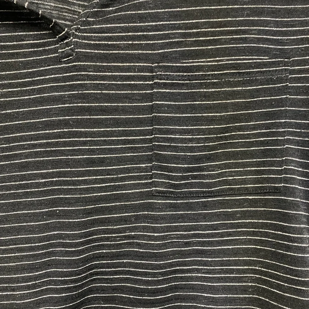 Black & Silver Express Sheer Long Sleeve Shirt Size XS EUC - Picture 3 of 5